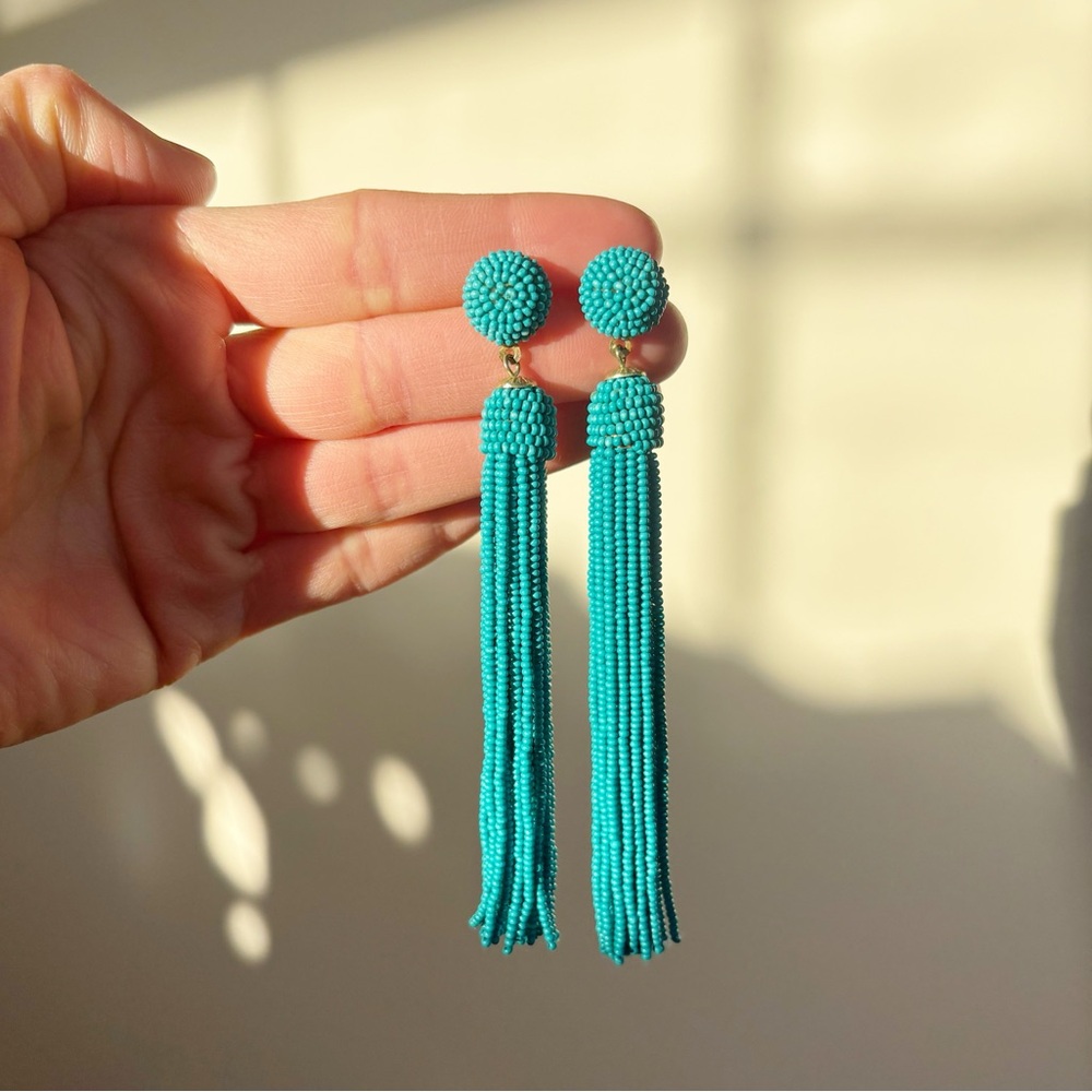 blue beaded earring bundle